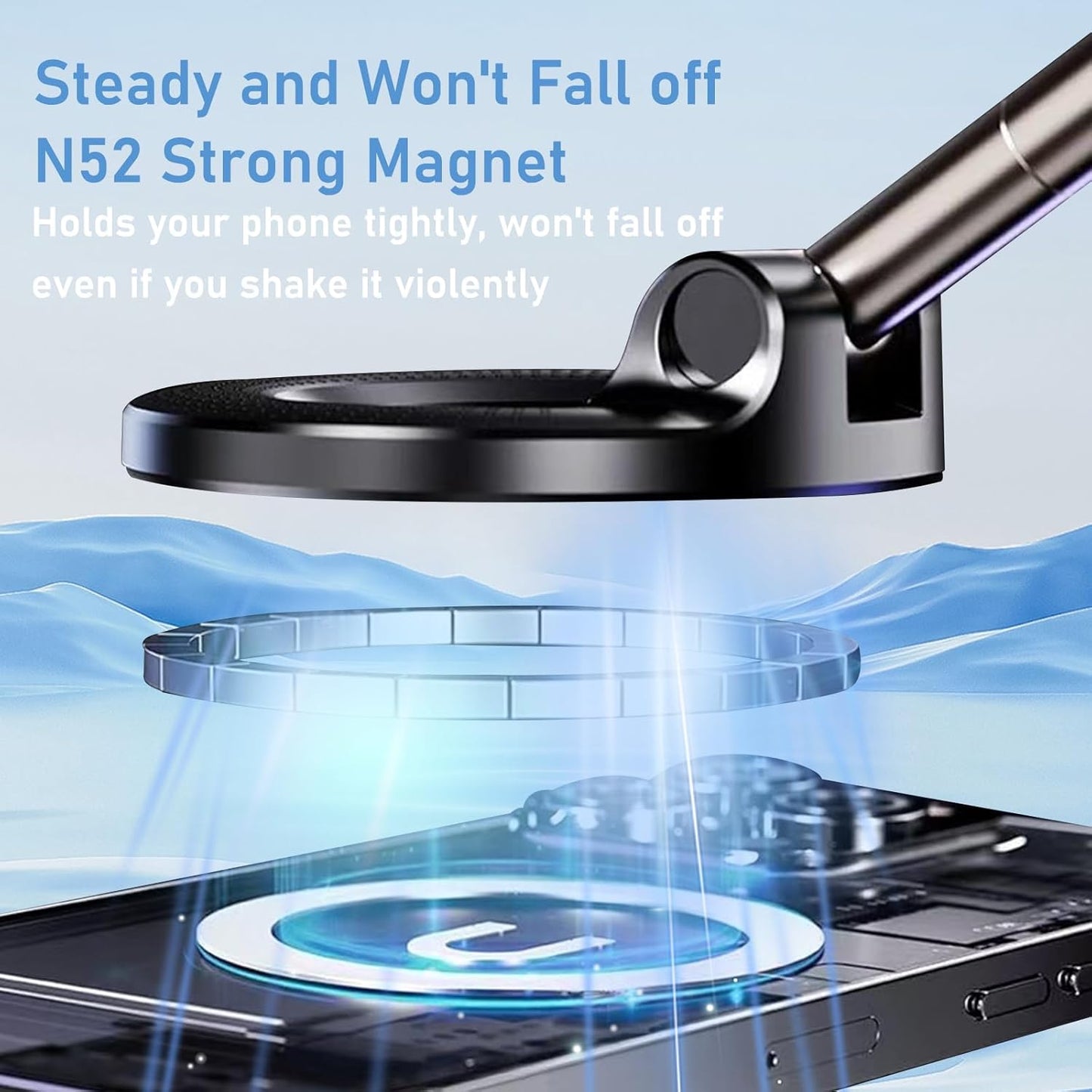Vacuum Magnetic Suction Phone Holder